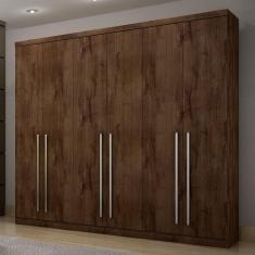 Imagem de Guarda Roupa Casal 6 Portas 4 Gavetas Kratos Móveis Novo Horizonte