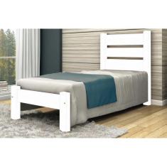 Imagem de Cama Solteirão (Solteiro Extra) Maiorca de Madeira Maciça Angelim Pedra/Tauari