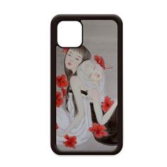 Imagem de Beleza flor vermelha estilo chinês aquarela para iPhone 11 Pro Max capa para Apple Mobile Case Shell