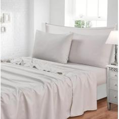 Imagem de Jogo De Lencol Toque De Seda Liso King 300 Fios - 4 Peças - Jolitex