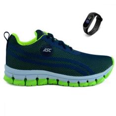 Imagem de Tenis Infantil Menino e Menina Escolar e Relogio LEGE23-INF-RELO1 Verd