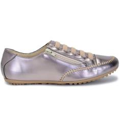 Imagem de Tenis Feminino Mocatênis Ziper Calce Fácil Bella Dama Velha Confortável-Feminino