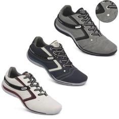 Imagem de Tênis Sapatenis Masculino Philos West Sapato Casual -Combo 3, Cinza, M