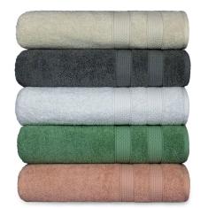 Imagem de Kit 6 Toalha De Banho Fio Penteado Extra Macia - Comfort