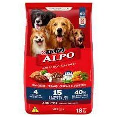 Imagem de Ração ALPO Cães Adultos Carne, Frango, Cereais e Vegetais 18kg - nestl