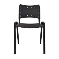 Imagem de Cadeira Iso para Escola Escritório Comércio Preta Base Preta
