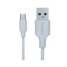 Imagem de Kit 5 Cabos USB-C Kingo Branco 2m 2.1A para Moto G7 Power