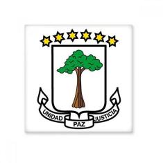 Imagem de Decalque brilhante de ejo de cerâmica com emblema da Guiné Equatorial
