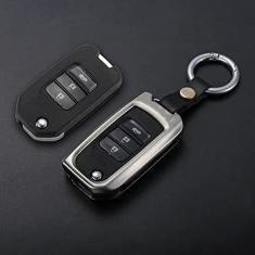 Imagem de TPHJRM Porta-chaves do porta-chaves do carro em liga de zinco, adequado para Honda Hrv Civic 2017 Accord 2003-2007 Porta-chaves do piloto livre Cr-v