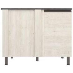 Imagem de Balcão de Canto Bartira Cristal MDP 15mm com 1 Porta e 1 Prateleira - 101cm de largura