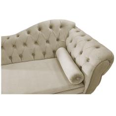 Imagem de Divã Recamier Diana Lado Esquerdo 120 Cm Linho Bege