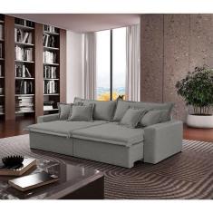 Imagem de Sofá Montreal Linho 02 Módulos De 90cm B25cm Meu Sofá Online A230 Linho Cinza