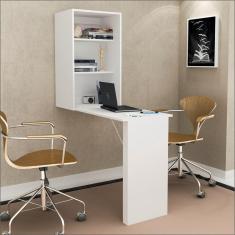 Imagem de Escrivaninha Articulável Com ArmárioParede Cr30003 Branca
