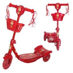 Imagem de Patinete Infantil 3 Anos Radical Com Led Rodas Com Cesta - Toys 2U