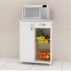 Imagem de Armário Fruteira para Cozinha Belize Notável Móveis Branco