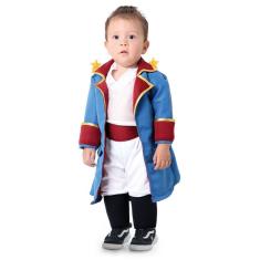 Imagem de Fantasia Roupa Pequeno Príncipe Bebê Infantil Luxo P - 1 Ano