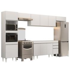 Imagem de Armário de Cozinha Modulada 5 Peças CP13 Balcão Branco - Lumil