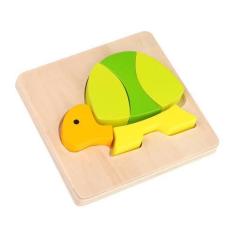 Imagem de Quebra Cabeça De Madeira Tartaruga Tkg014 Tooky Toy
