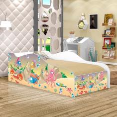 Imagem de Mini Cama Fun Fundo do Mar Feliz Infantil Com Colchão