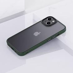 Imagem de Para iPhone 12 Mini Capa Antidetonante Para iPhone 11 12 Pro Max XR X XS Max 8 7 Plus Capa Protetora Translúcida Fosca, DRAK GREEN, Para iPhone 11