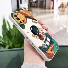 Imagem de Capa de telefone astronauta para oneplus 10 10t 10r 9r 9rt 9 8t 8 7 7t pro 5g capa de silicone líquido, branca, para oneplus 9rt 5g