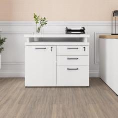 Imagem de Armário Escritório Extensível 90cm a 172cm 1 Porta 3 Gav. F5 - F5 Offi