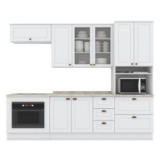 Imagem de Cozinha Completa Americana 5 Peças Com Balcão Forno De Embutir Branco