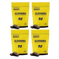 Imagem de Kit 4x Albumina Naturovos 420g Sabor Chocolate