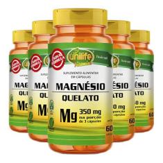 Imagem de Magnésio Quelato Unilife (Bisglicinato) 60 Cáps 5un