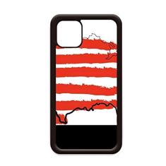 Imagem de Capa com mapa da bandeira dos EUA estrelas e listras para iPhone 12 Pro Max para Apple Mini Mobile Case