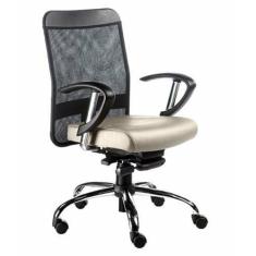 Imagem de Cadeira Diretor Com Braços Linha Tela Mesh Bege - Design Office