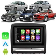 Imagem de Kit Multimidia Android-Auto/Carplay Palio Siena Idea Strada 7" Voz Goo