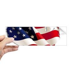 Imagem de DIYthinker Adesivo retangular de para-choque com mapa da bandeira dos EUA de estrelas e listras para janela