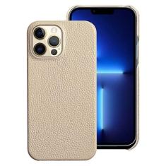 Imagem de Capa de telefone de couro genuíno para iphone 14 13 Pro Max 12 13 mini 12 pro max 11 XR XS MAX 8 plus Capa traseira luxuosa, bege, para iphone 13