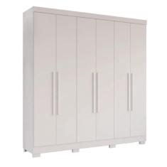 Imagem de Guarda Roupa Casal 6 Portas Recife C-pés Salleto Branco