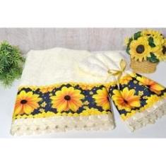 Imagem de Jogo de Toalhas Rosto e Mão - Girassol