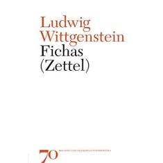 Imagem de Fichas. Zettel - Ludwig Wittgenstein - 9789724420653
