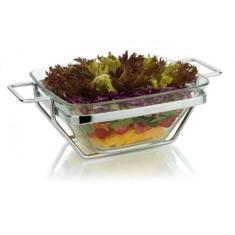 Imagem de Saladeira Multiuso Quadrada Suporte De Inox 1,8 L Forma