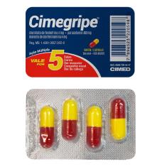 Imagem de Cimegripe 4mg + 400mg + 4mg com 4 cápsulas Cimed 4 Cápsulas