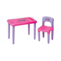 Imagem de Mesa Cadeira Infantil Atividades Meg - Magic Toys 3023