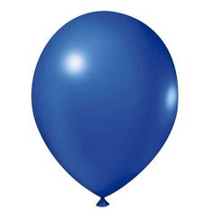 Imagem de Balão de Látex Azul Royal - 9 Polegadas - 50 Unidades