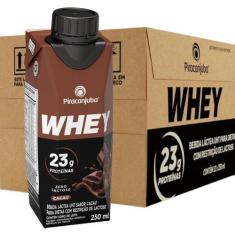Imagem de Pack 12 Unidades Bebida Láctea Whey 23G De Proteína Piracanjuba Zero L