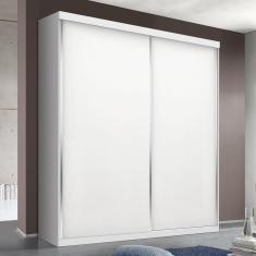 Imagem de Guarda Roupa Solteiro 2 Porta de Correr 2 Gavetas Salvador Espresso Móveis Branco