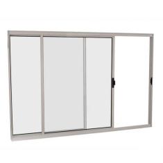 Imagem de Janela De Correr Em Alum nio 100 X 100 X 6 Cm 2 Folhas Direit