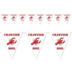 Imagem de Beistle Crawfish Boil Pennant Banner, 3m by 3.7m, White/Red