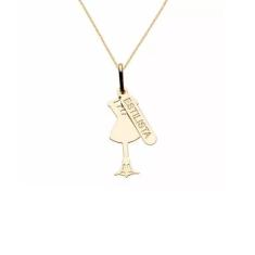 Imagem de Colar Cordão Estilista Moda Folheado 18k