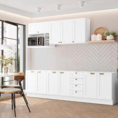 Imagem de Cozinha Modulada 6 Peças Sem Tampo 3 Aéreos 3 Balcões Arizona Cabecasa