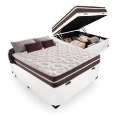 Imagem de Cama Box Baú Casal + Colchão De Molas Prime Colchões Classic Superlast