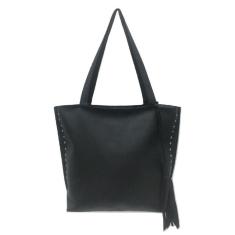 Imagem de Bolsa Sacola Feminina Grande Alça Transversal Franja Tachas