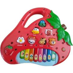 Imagem de Piano Infantil Musical Educativo Som De Animais Fazenda